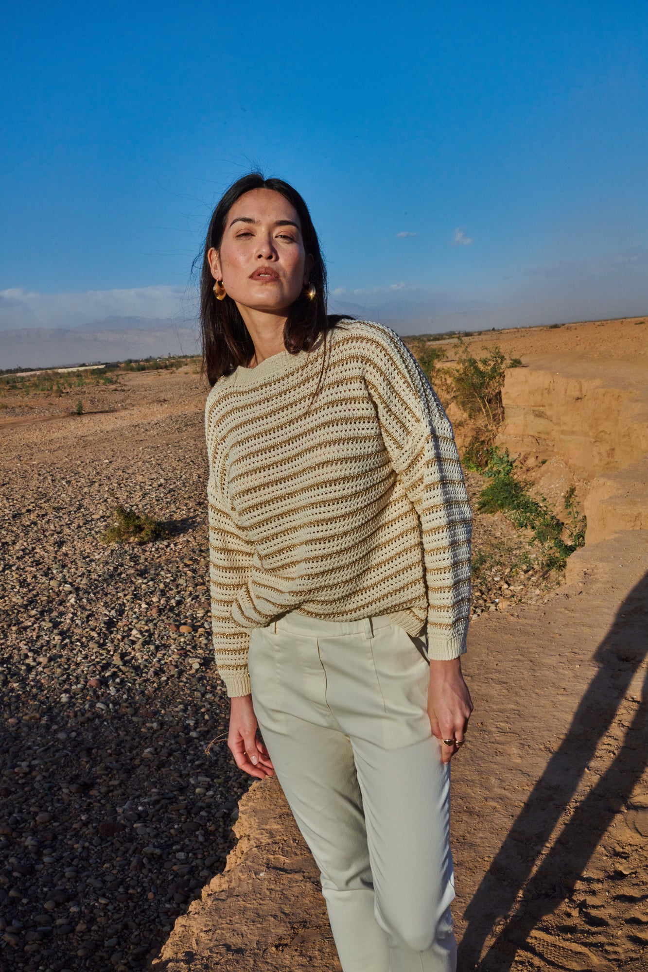 PULL MARINIERE LUREX CYRIL SABLE