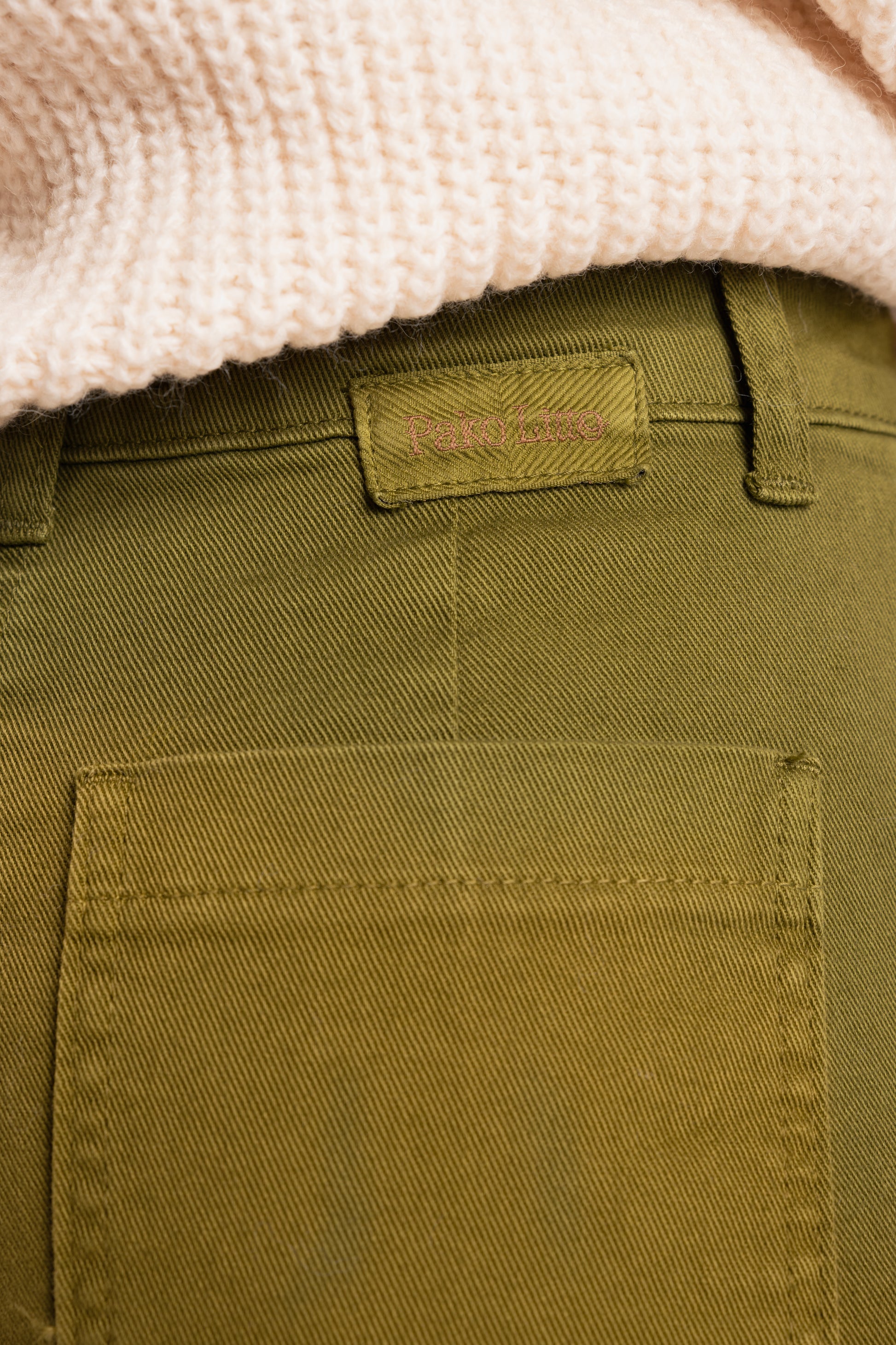 Pantalon 7/8ème femme vert 