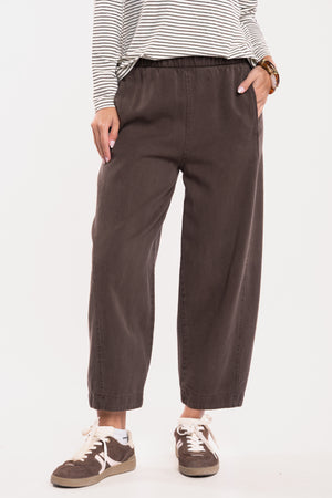 PANTALON BARREL MARRON - HAZEL