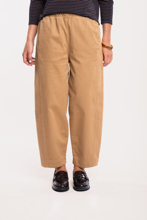 PANTALON BARREL CAMEL - HILDA