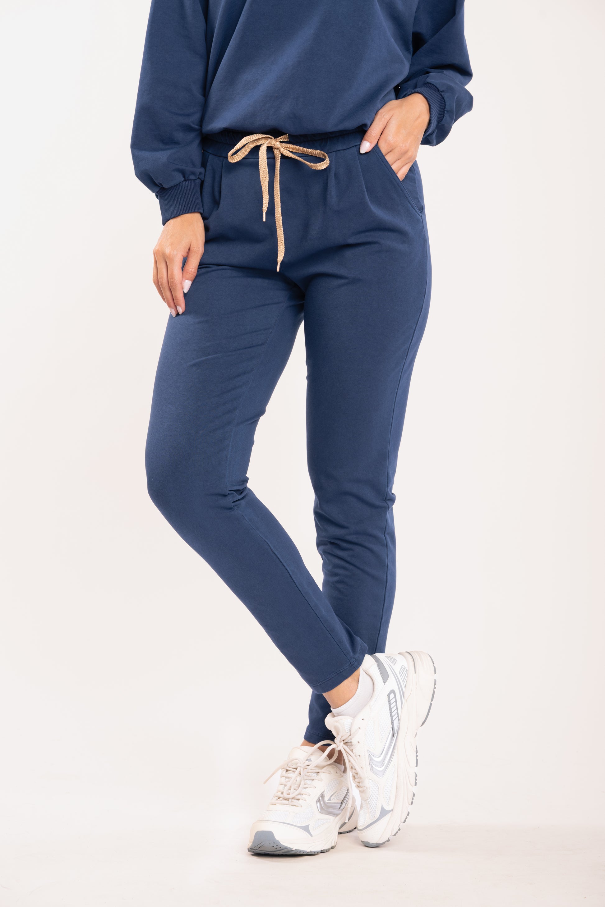 Pantalon jogging femme marine 