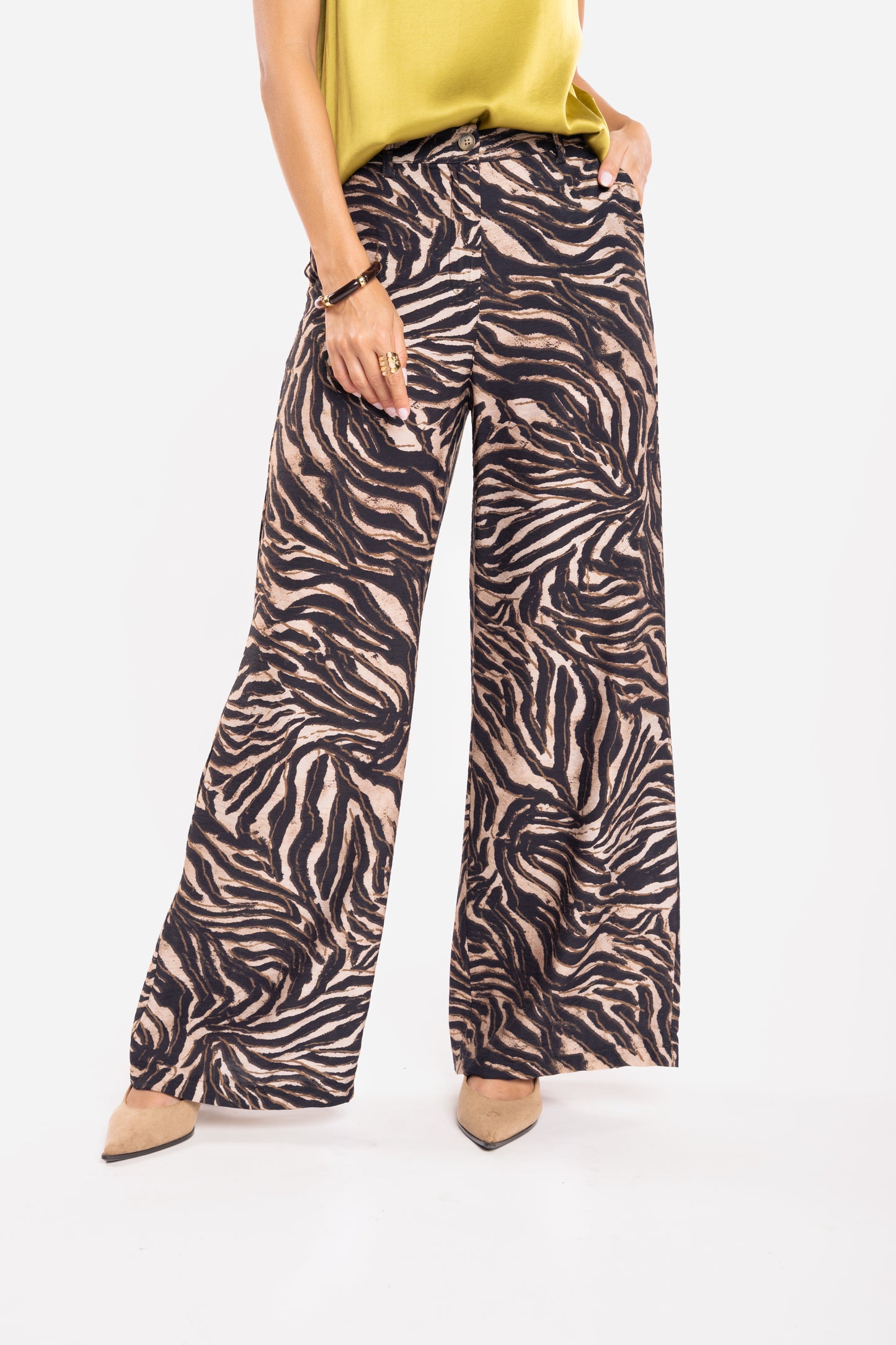 Pantalon zèbre noir 