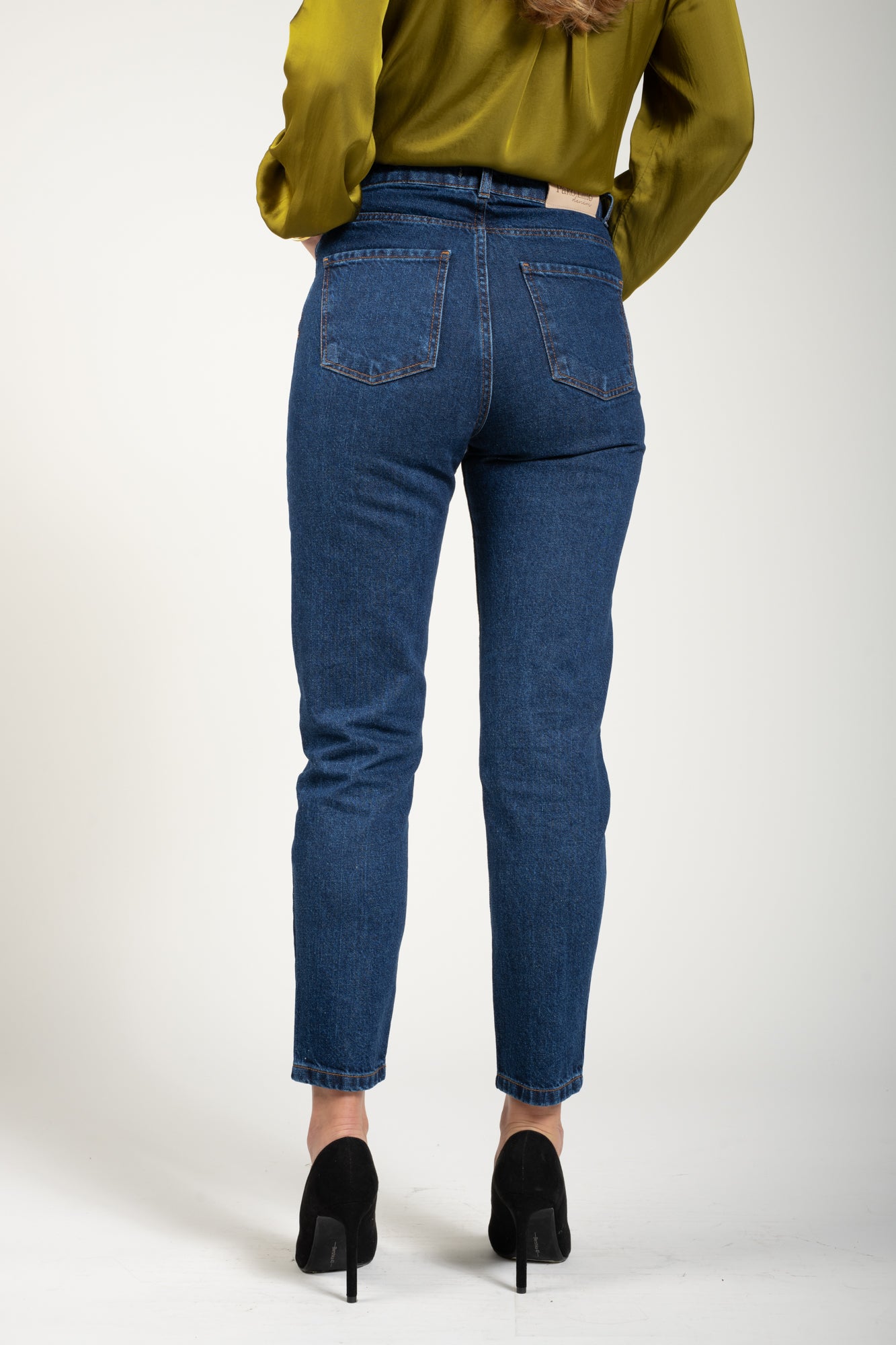 HIGH WAIST JEANS - DARK JEANS