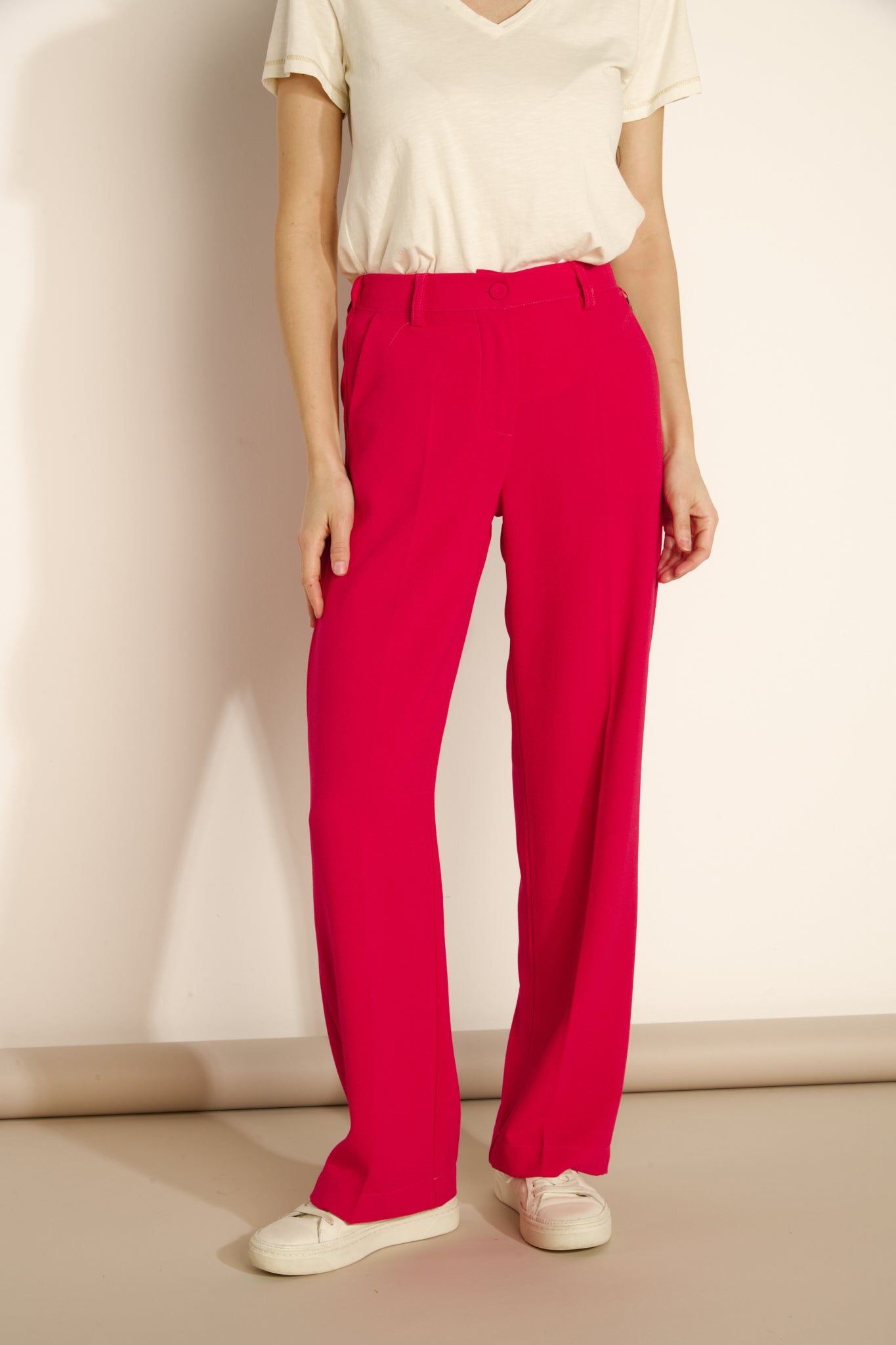 PANTALON LARGE NATHAN FUCHSIA