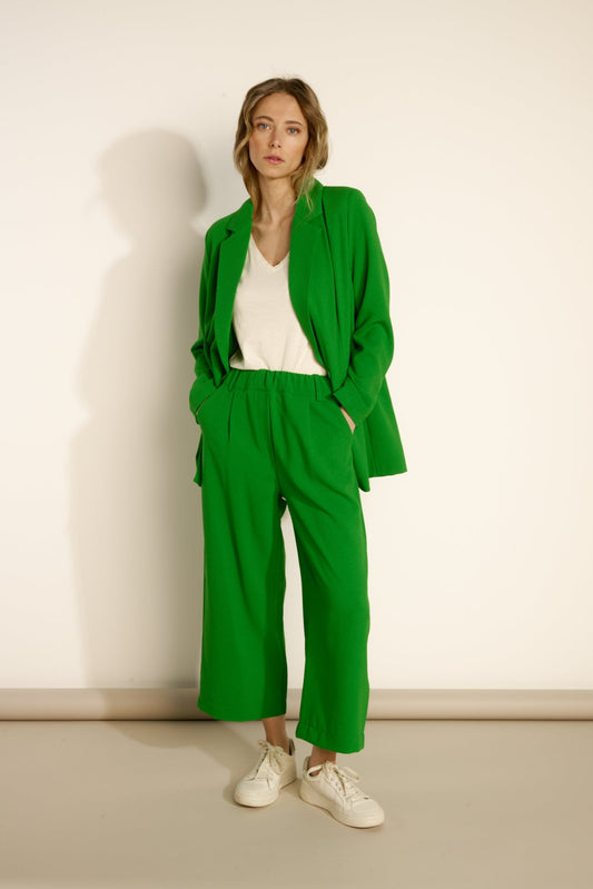 ANTOINE GREEN 7/8TH FLARED TROUSERS