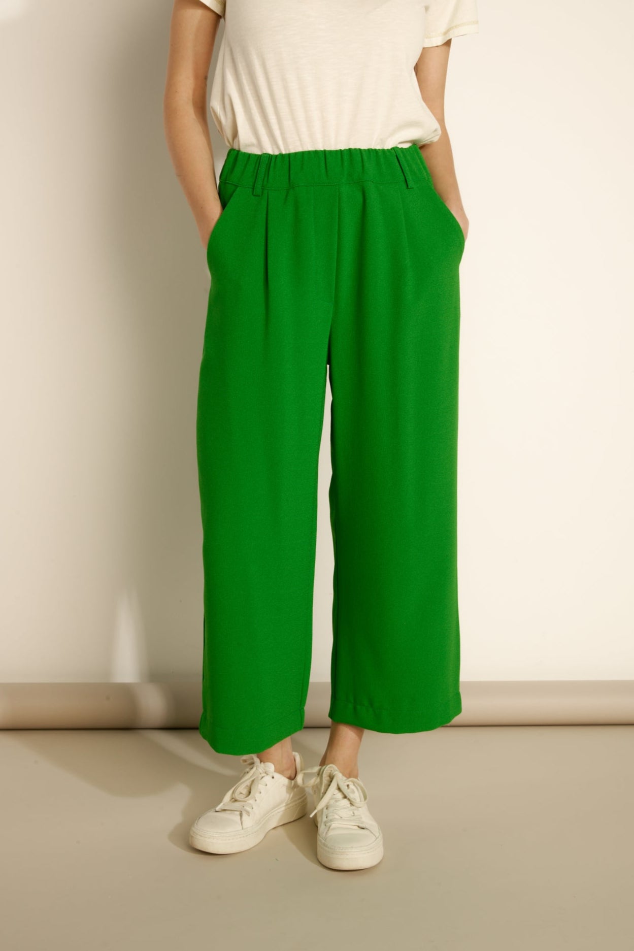 PANTALON 7/8ÈME ÉVASÉ ANTOINE VERT