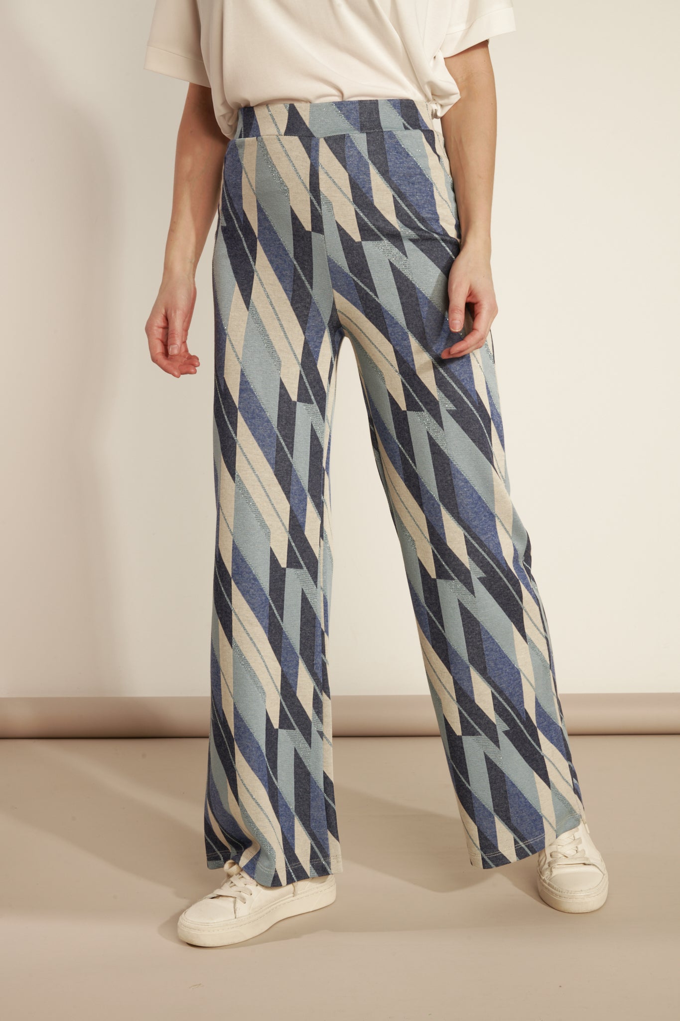 ARCHIBALD DENIM JACQUARD TROUSERS