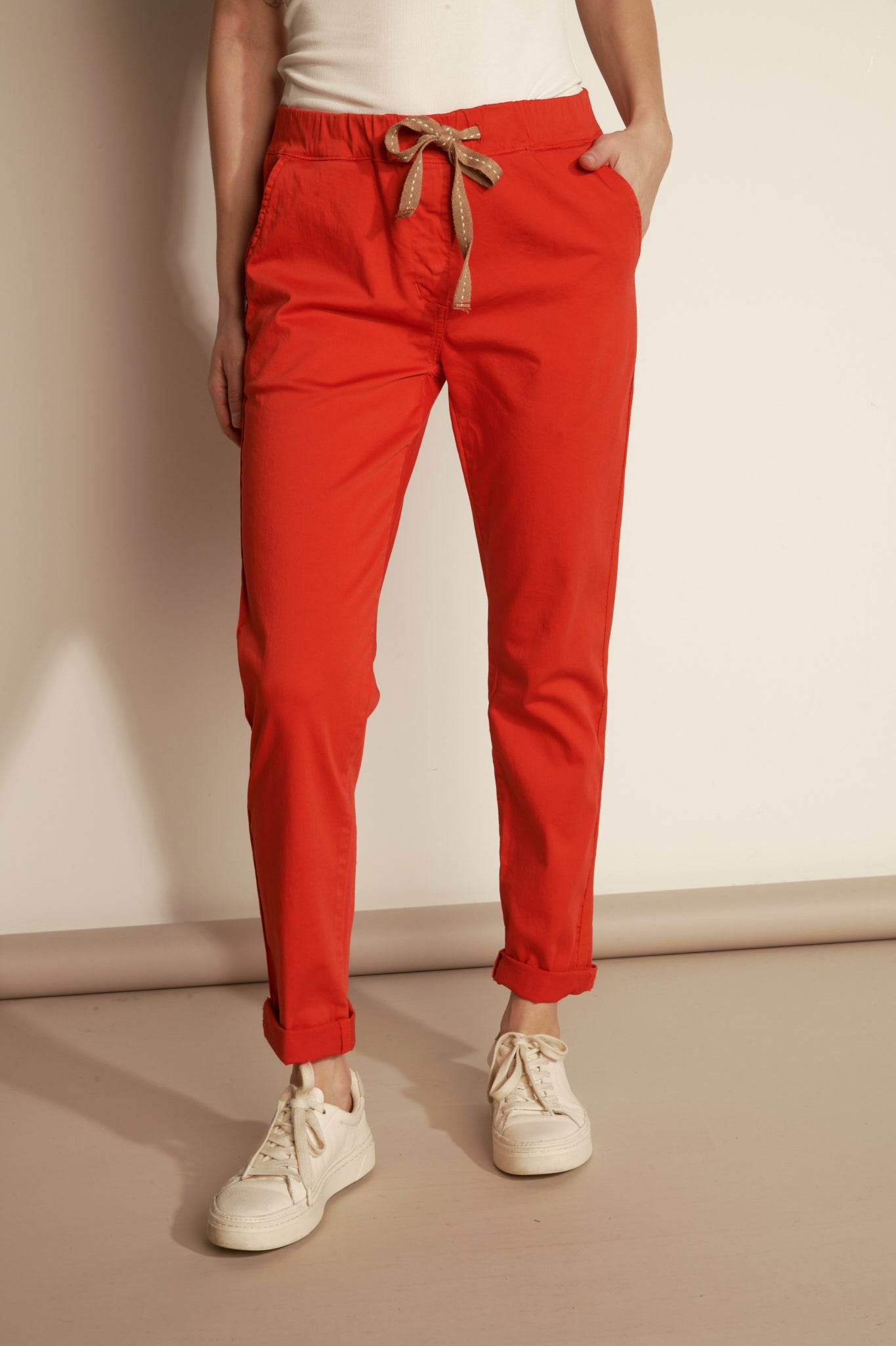 STONEMAILLE JOGG CHINO - ORANGEADE