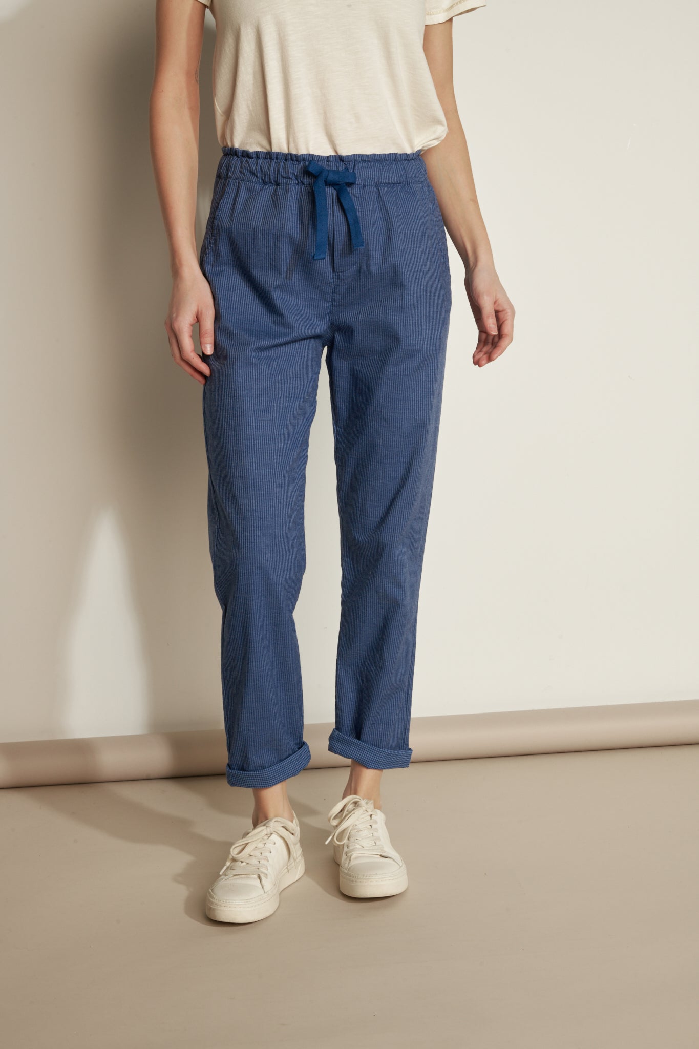 AURÉLIEN OCEAN STRIPED JOGGING CHINO