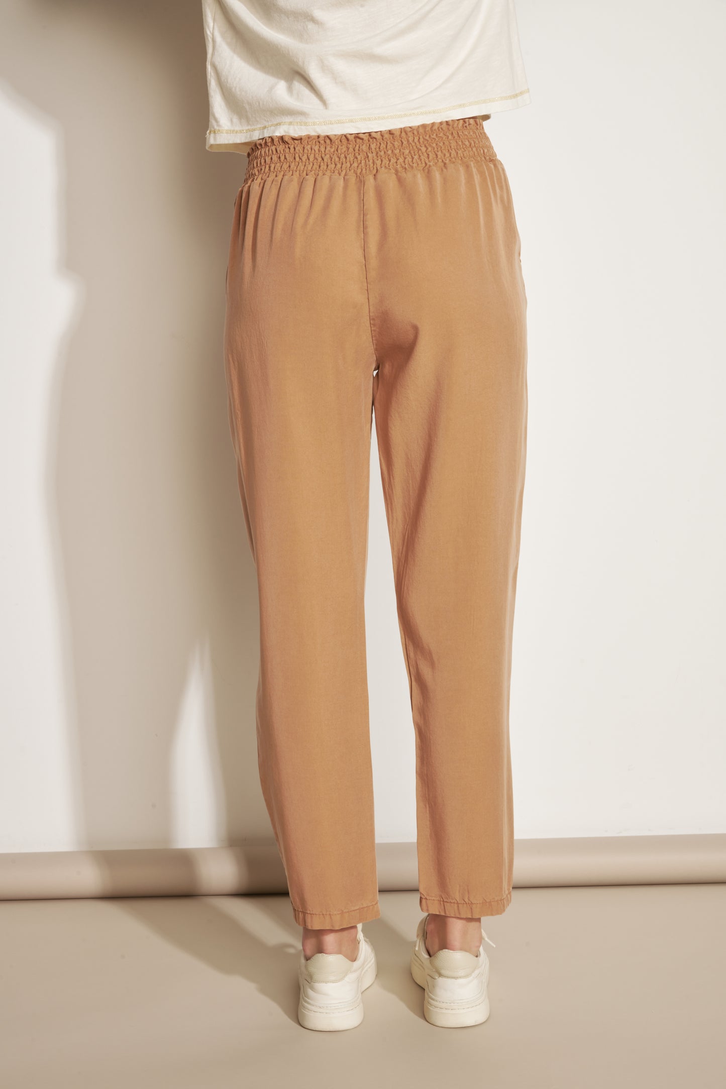 AZZA CAMEL TENCEL TROUSERS