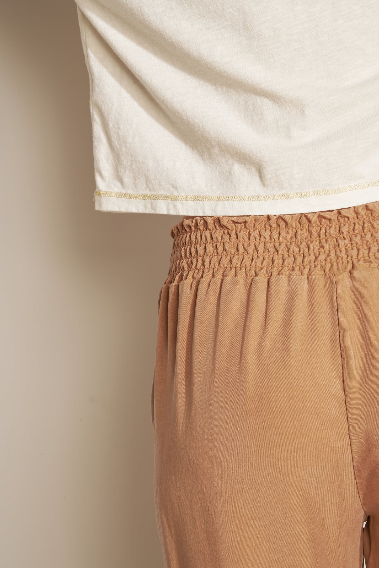 AZZA CAMEL TENCEL TROUSERS