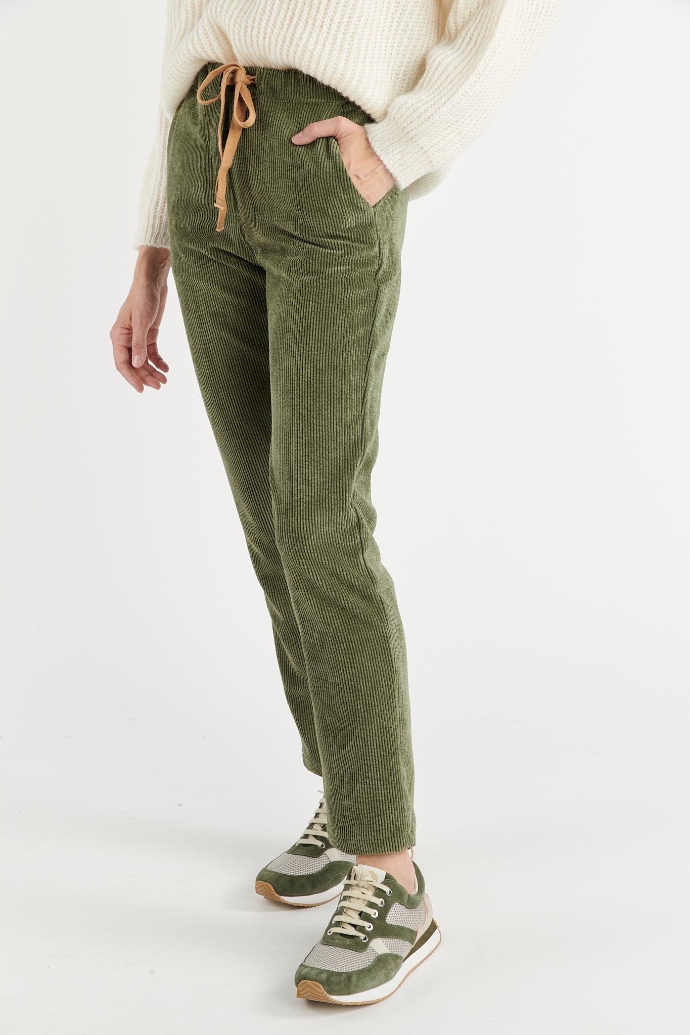 CHINO JOGGING VELOURS SCOTT KAKI