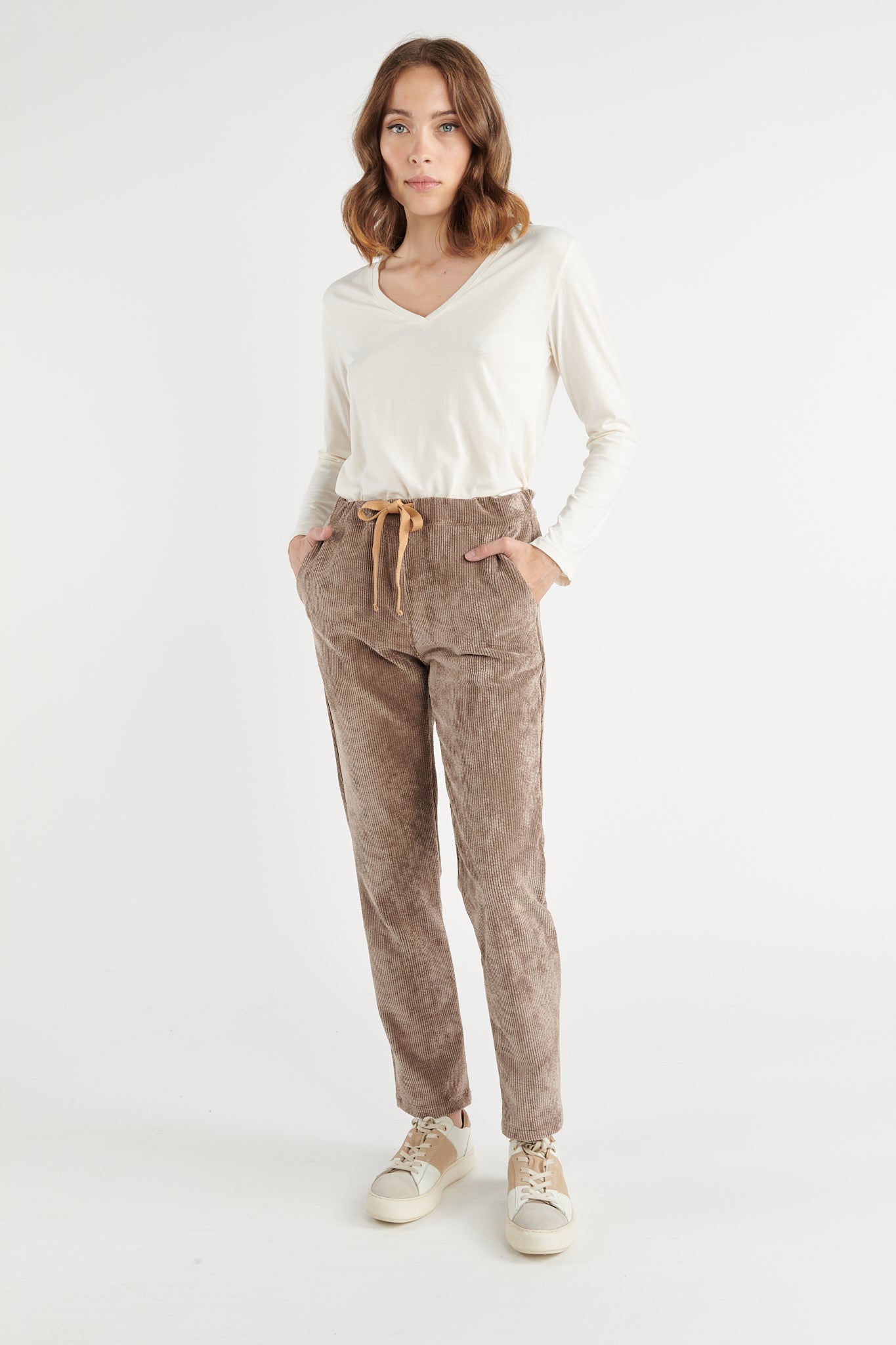 CHINO JOGGING VELOURS SCOTT TAUPE