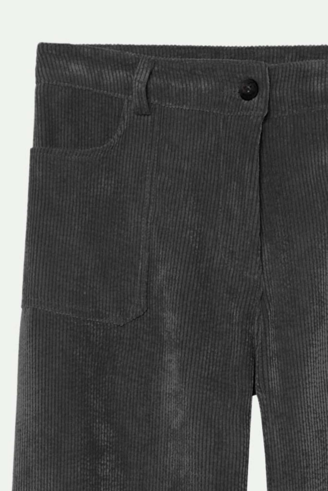 PANTALON 7/8ÈME ÉVASÉ VELOURS BOBBY CARBONE