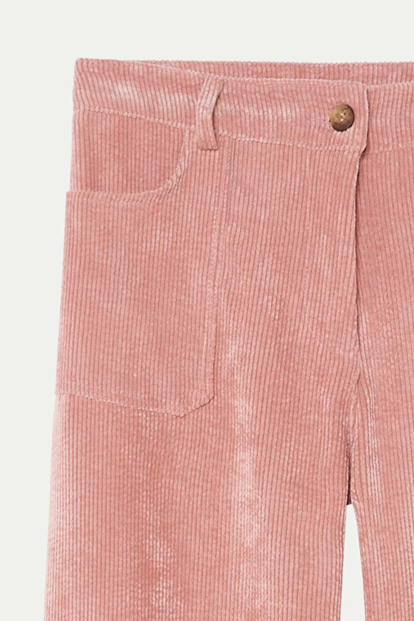 PANTALON 7/8ÈME ÉVASÉ VELOURS BOBBY ROSE