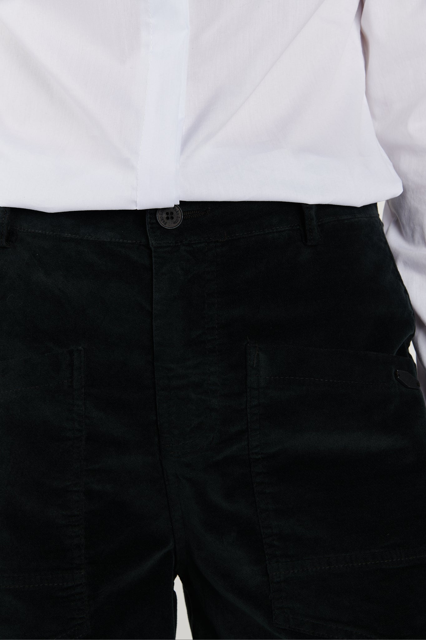 PANTALON JAMBES BALLON VELOURS BRIGITTE NOIR