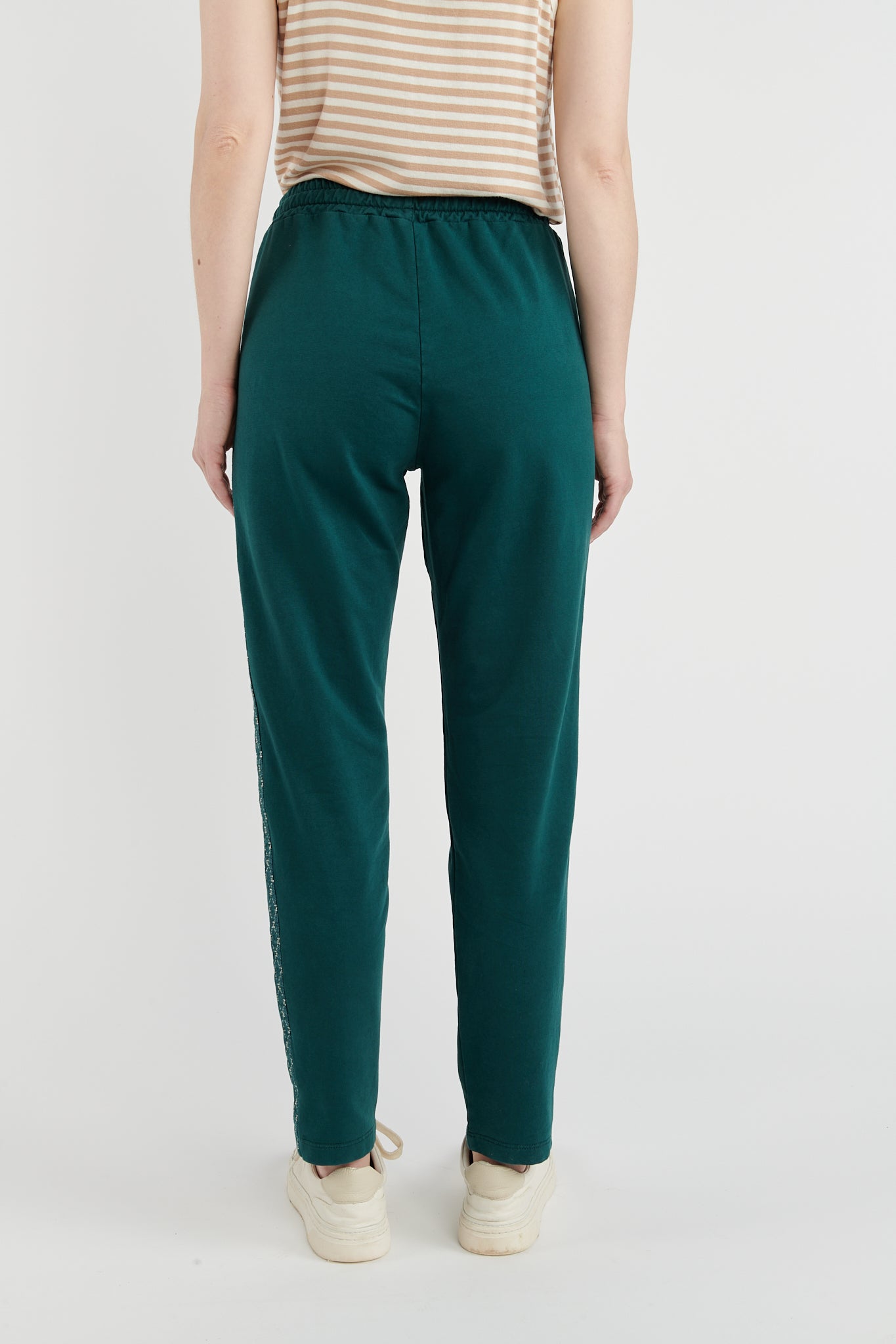 JOGGING DÉTAIL LUREX ALFRED VERT FOREST