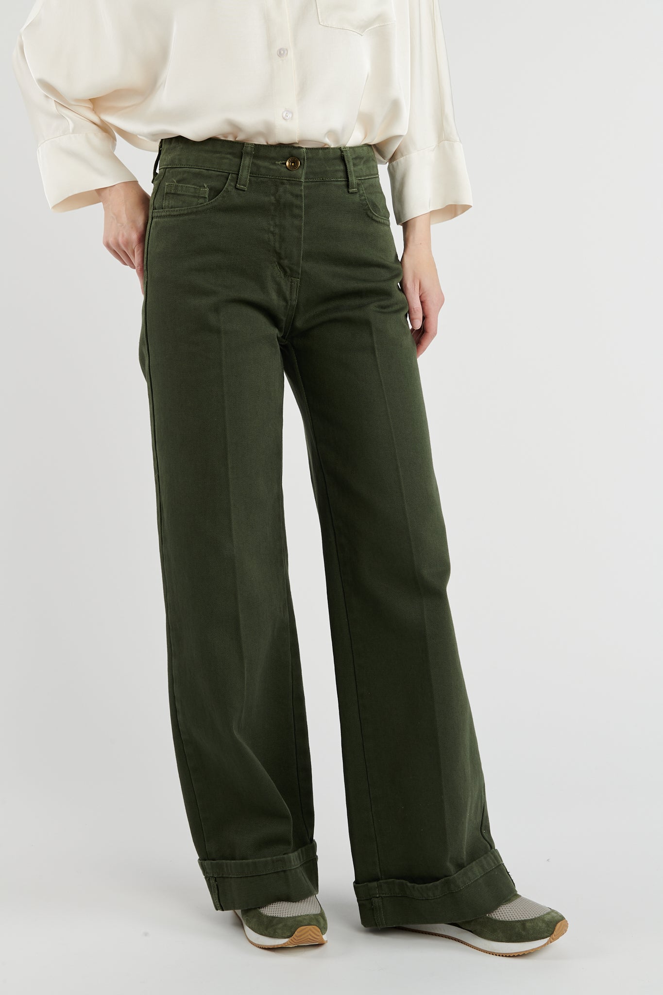 PANTALON ÉVASÉ BONNIE KAKI