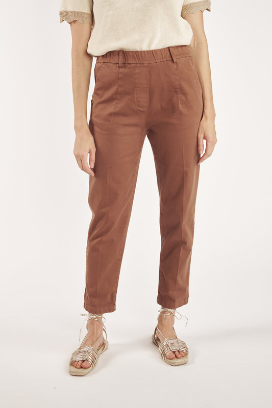 CHINO 7/8ÈME CLINT CACAO