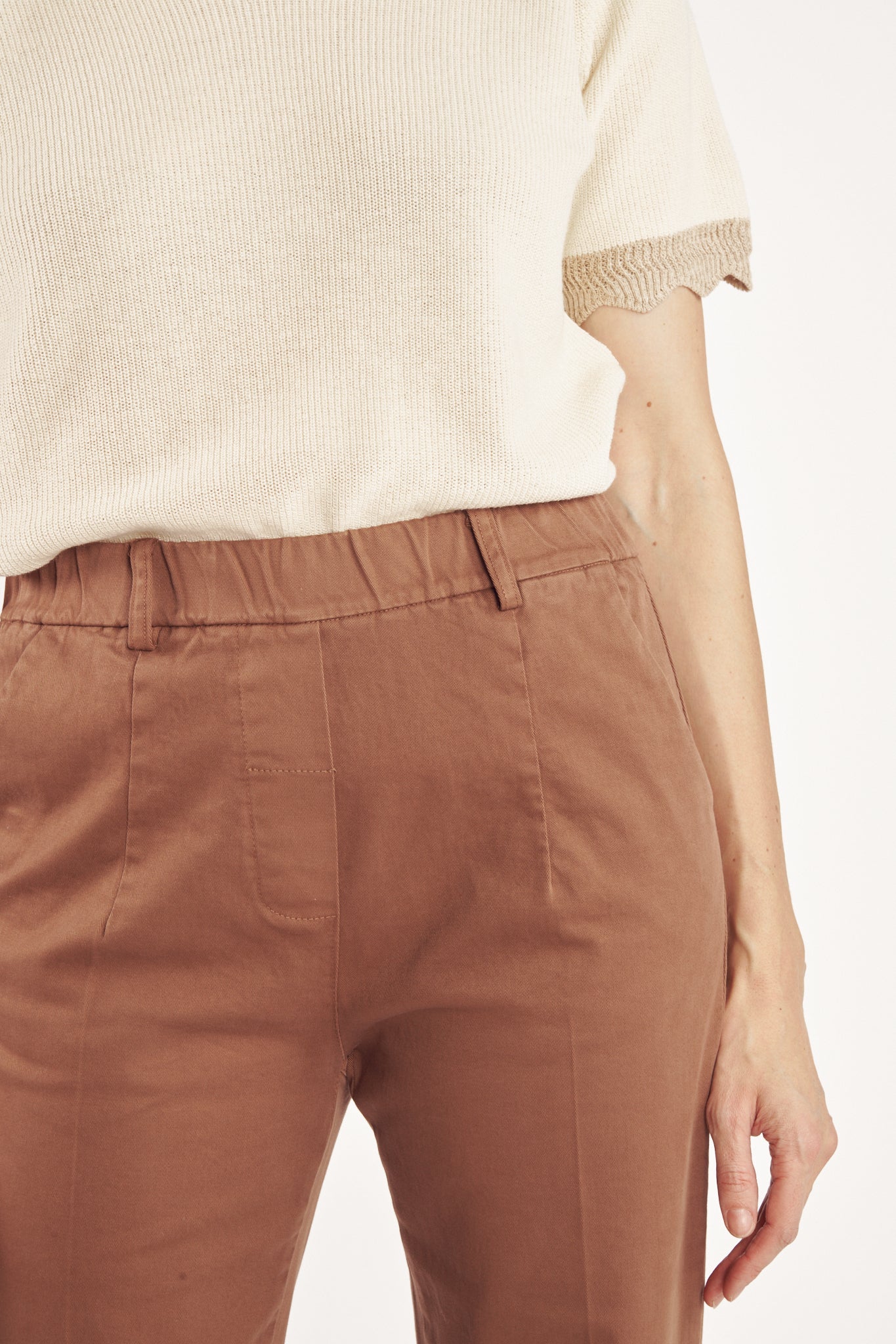 CHINO 7/8ÈME CLINT CACAO