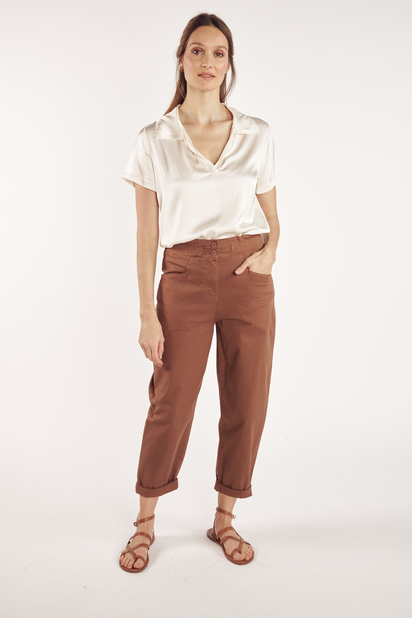 PANTALON LOOSE CHANDLER CACAO