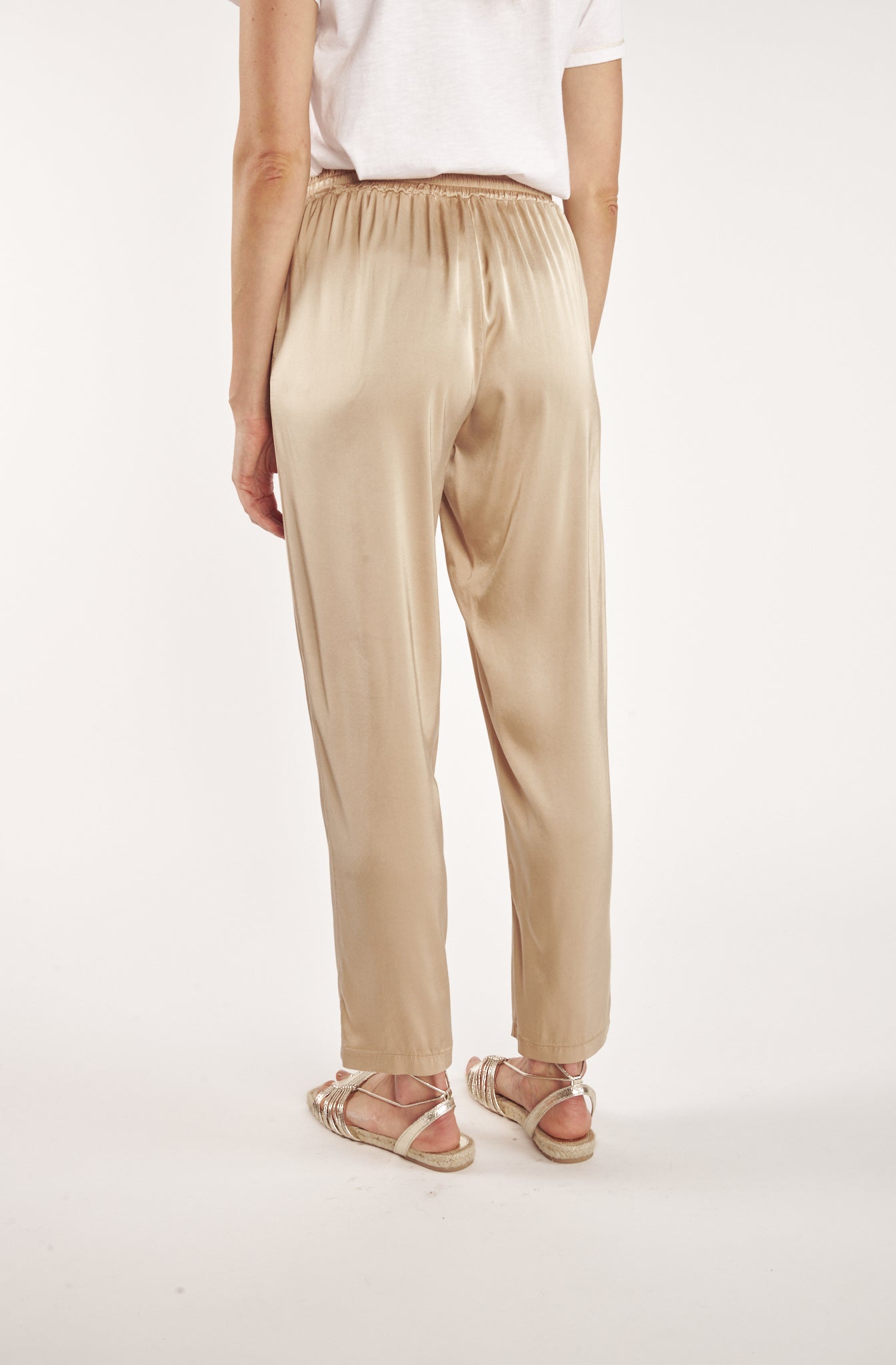 PANTALON SATINÉ BUNNY SABLE
