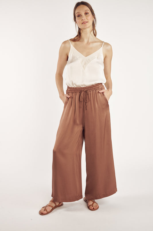 PANTALON AMPLE 7/8 ALIOT CAPPUCCINO