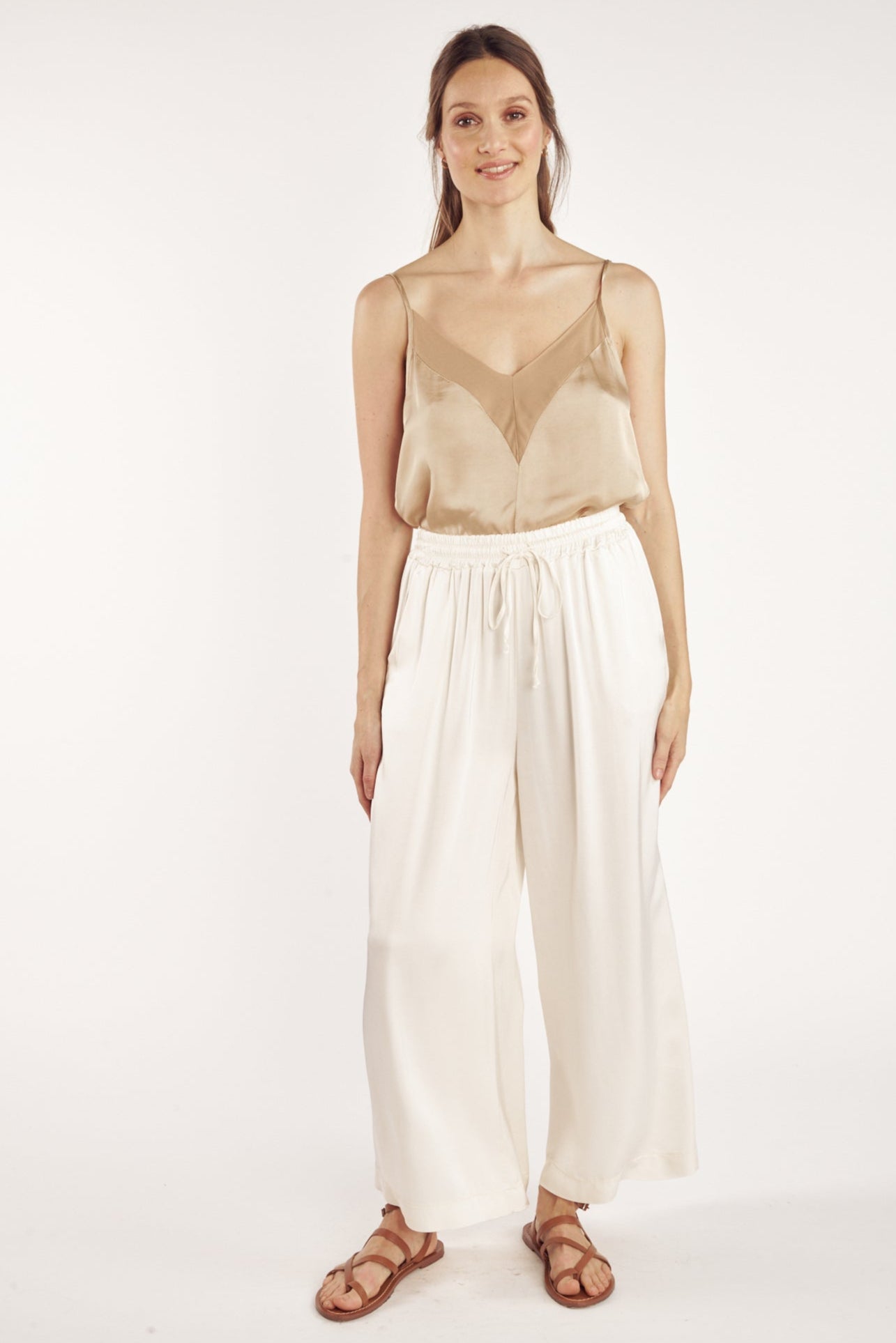 PANTALON AMPLE 7/8 ALIOT NATUREL