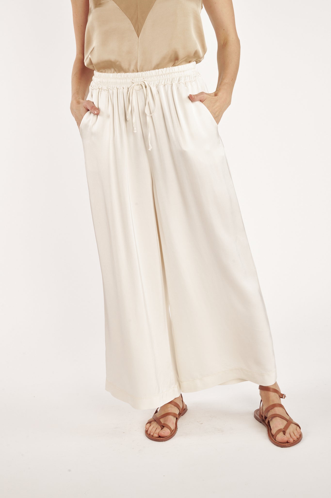 PANTALON AMPLE 7/8 ALIOT NATUREL