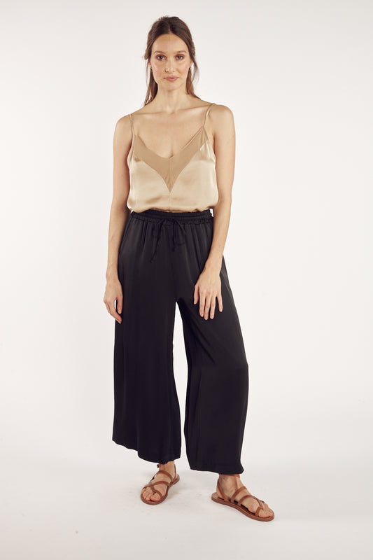 PANTALON AMPLE 7/8 ALIOT NOIR