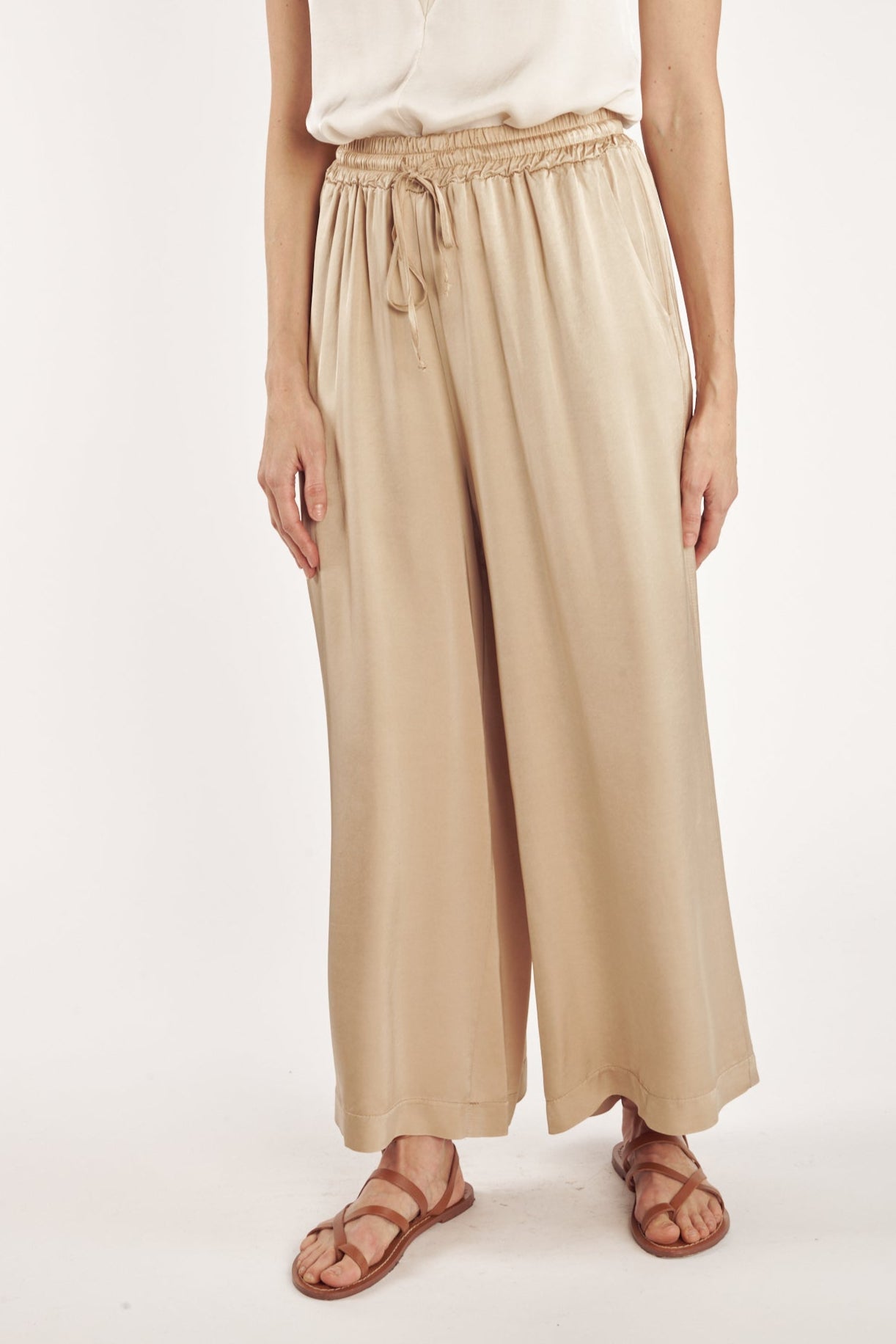 PANTALON AMPLE 7/8 ALIOT SABLE