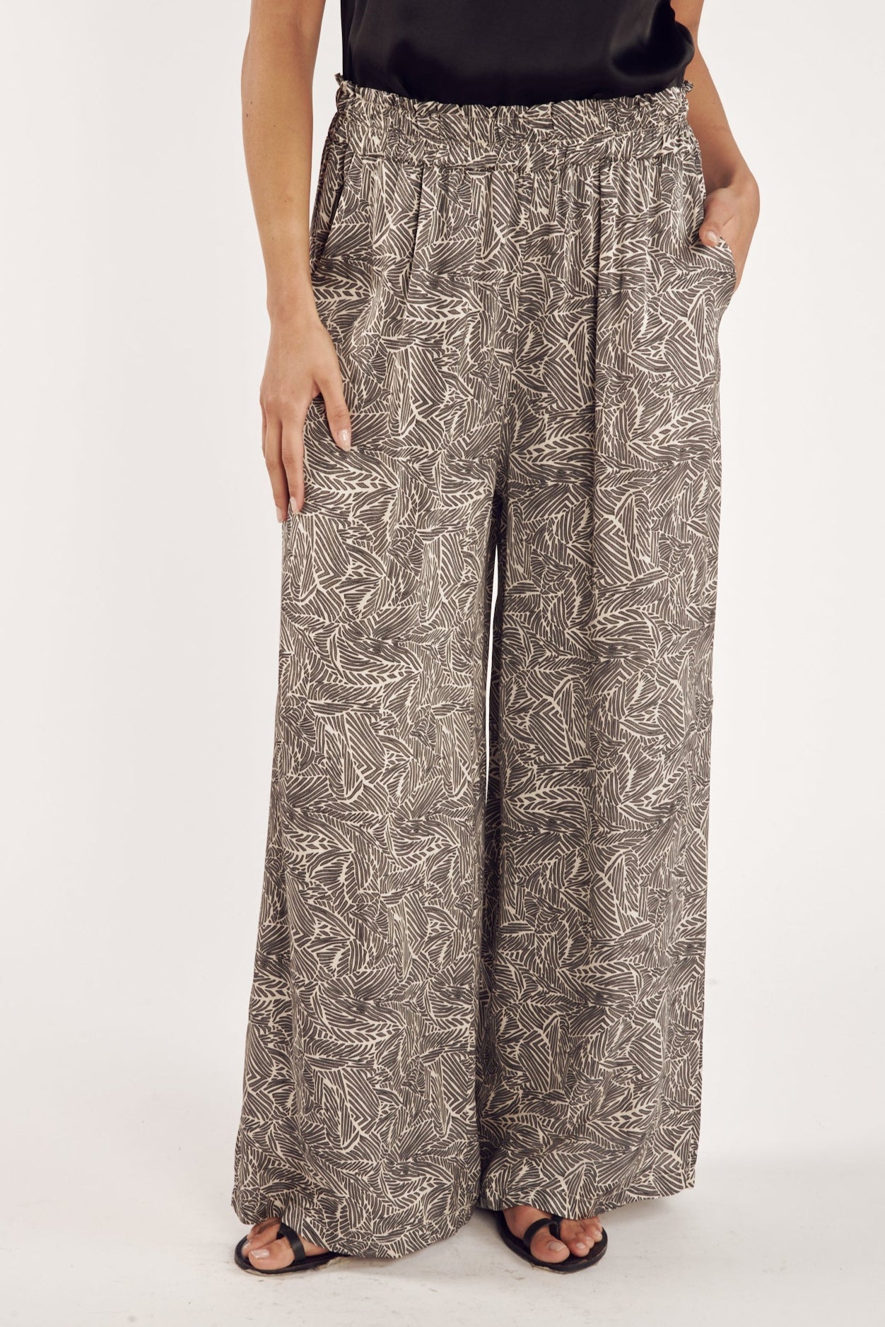 PANTALON CHESTER IMPRIMÉ ATENA NOIR