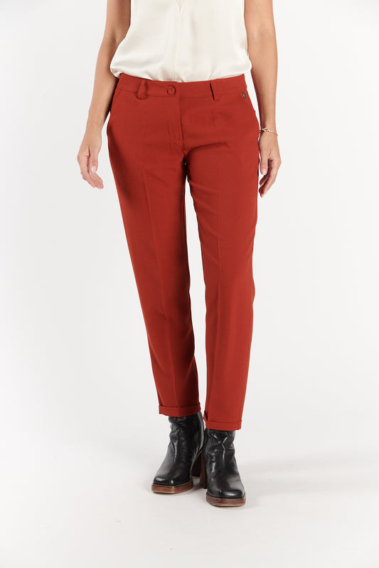 PANTALON 7/8ÈME CIGARETTE AUGUSTIN SAFRAN