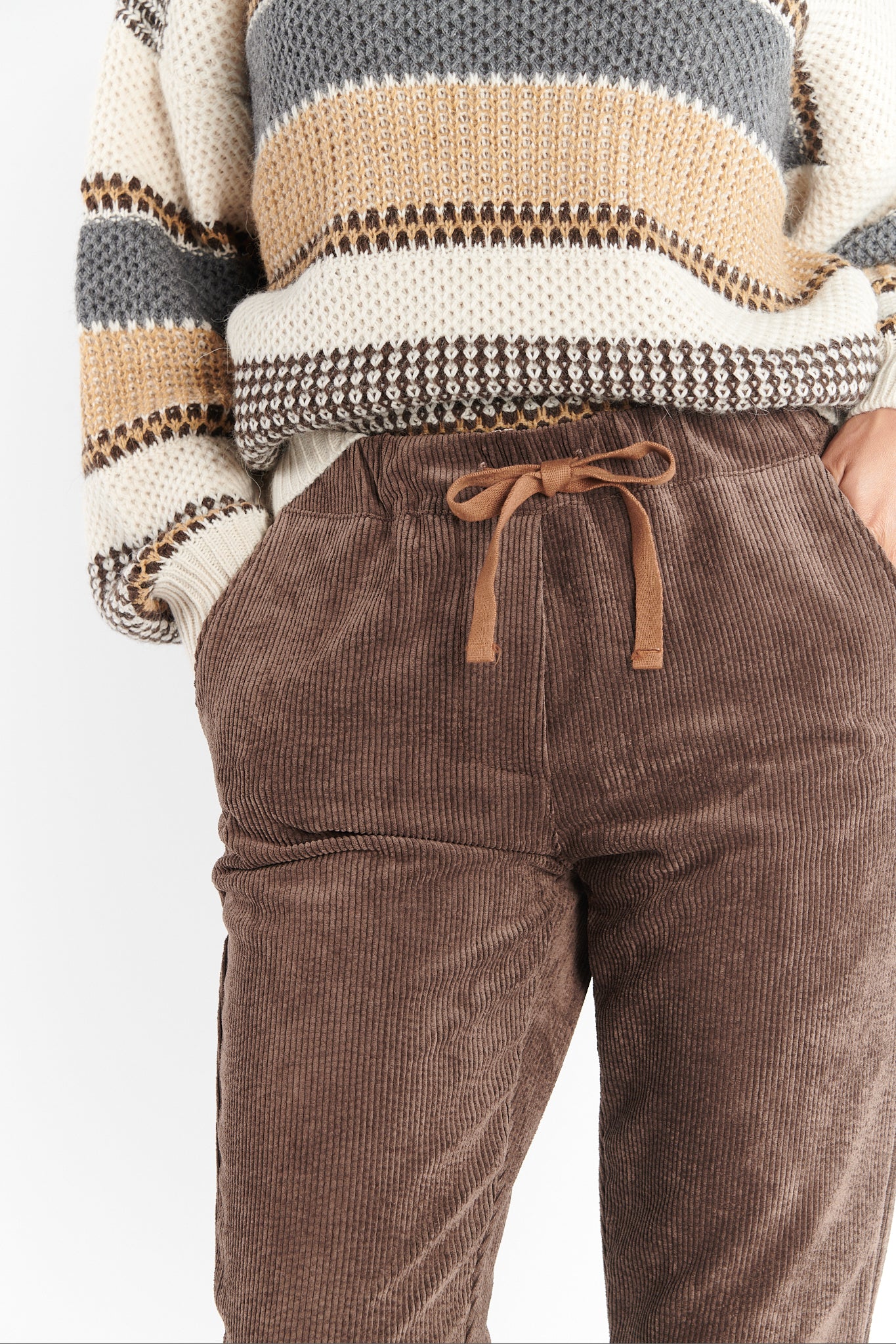 CHINO JOGGING VELOURS SCOTT CHOCO