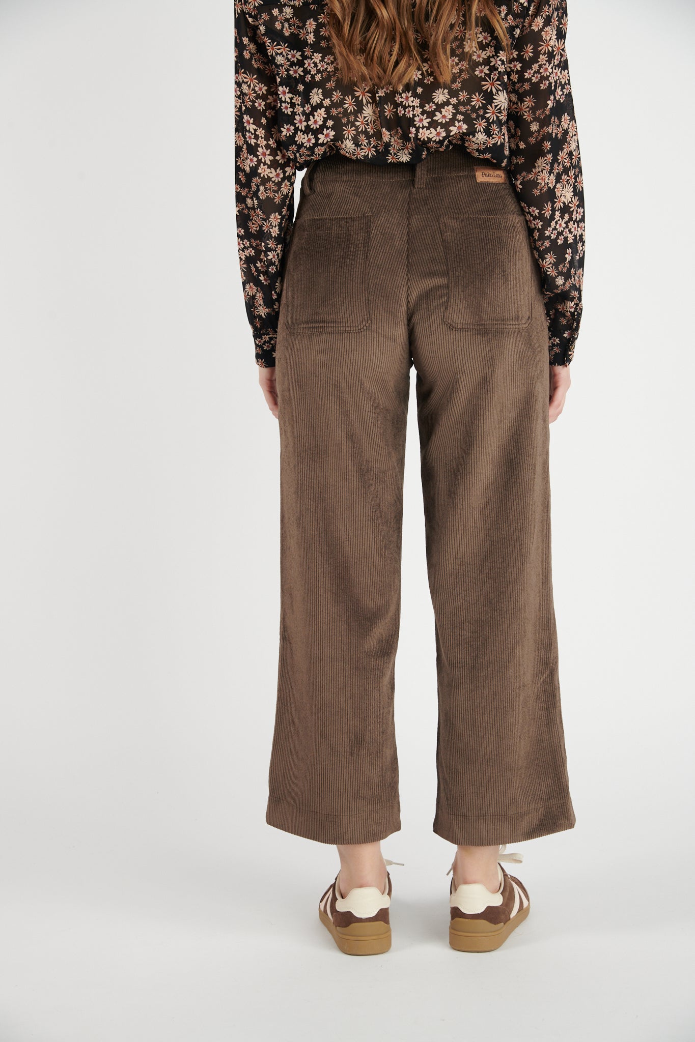 PANTALON 7/8 VELOURS DANEL CHOCO