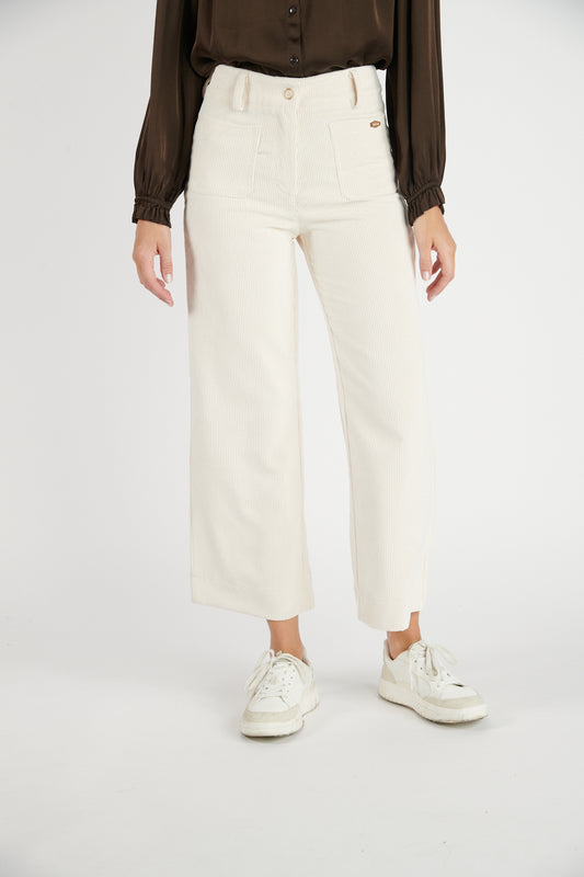 PANTALON 7/8 VELOURS DANEL NATUREL