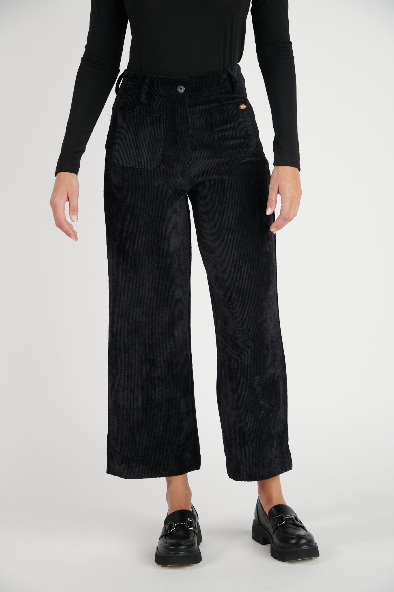 PANTALON 7/8 VELOURS DANEL NOIR