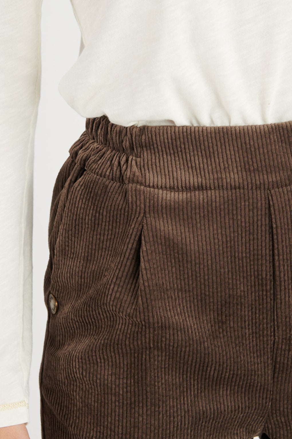 CHINO VELOURS DEAN CHOCO