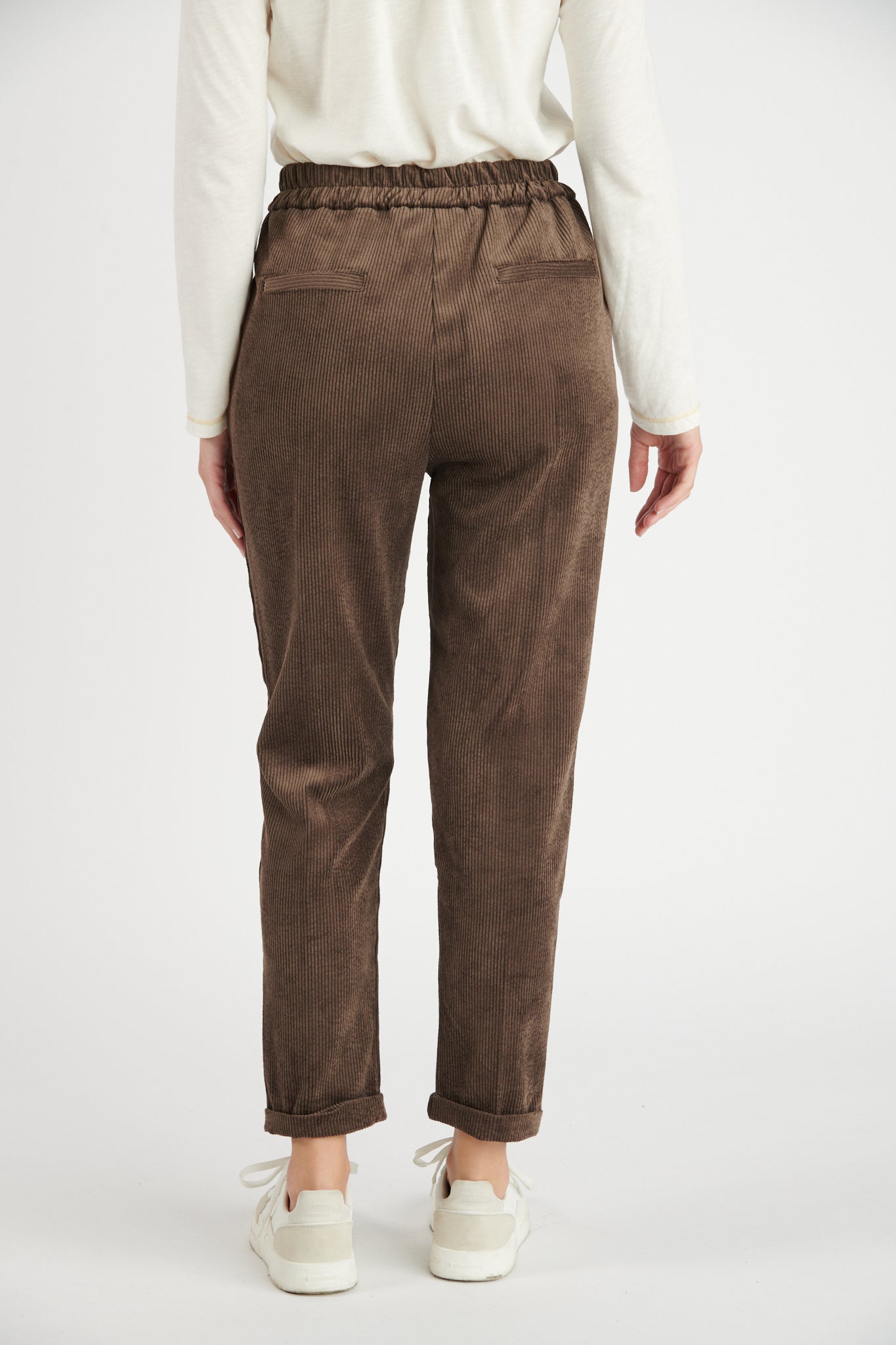 CHINO VELOURS DEAN CHOCO