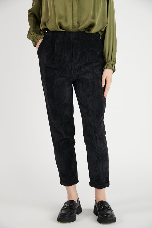 CHINO VELOURS DEAN NOIR