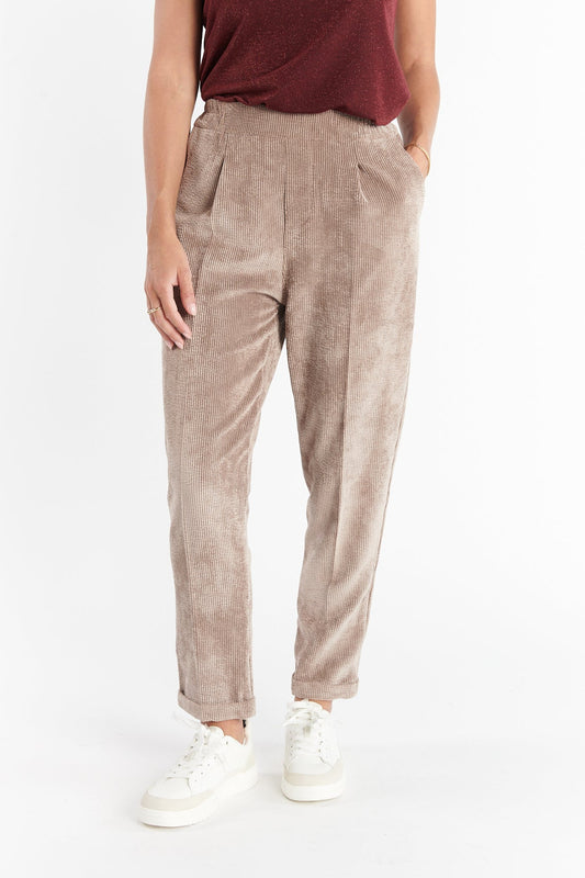CHINO VELOURS DEAN TAUPE