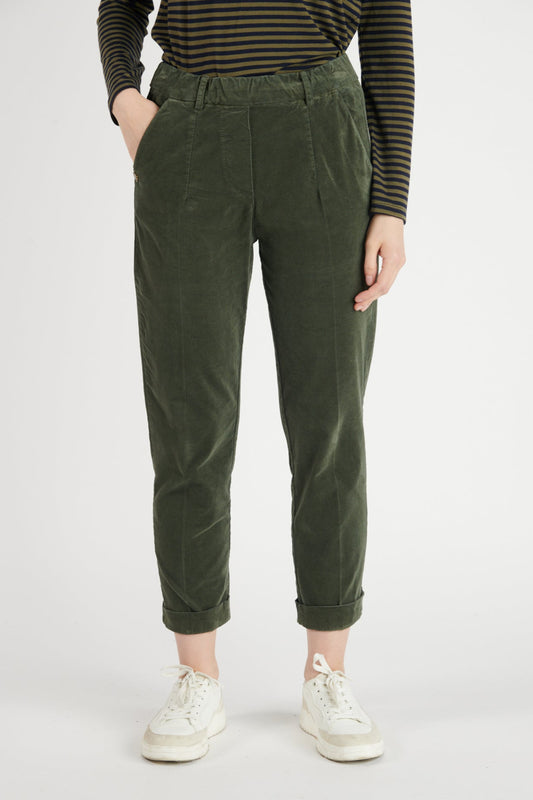 CHINO 7/8ÈME VELOURS DENNY KAKI