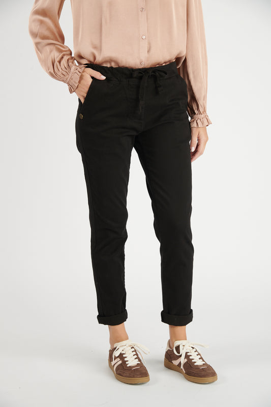 CHINO JOGGING VINCENT NOIR
