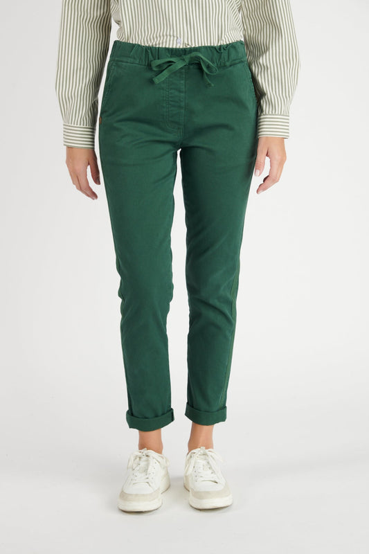 CHINO JOGGING VINCENT VERT PIN