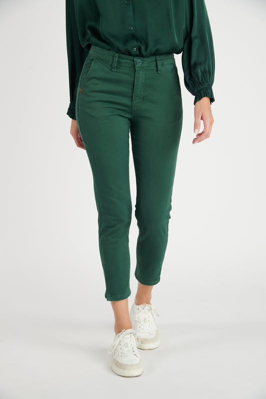 CHINO BASIQUE GARY VERT PIN
