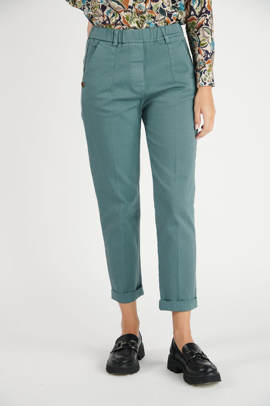 CHINO 7/8ÈME CLINT BLEU CENDRE