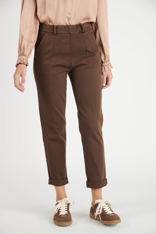 CHINO 7/8ÈME CLINT EXPRESSO