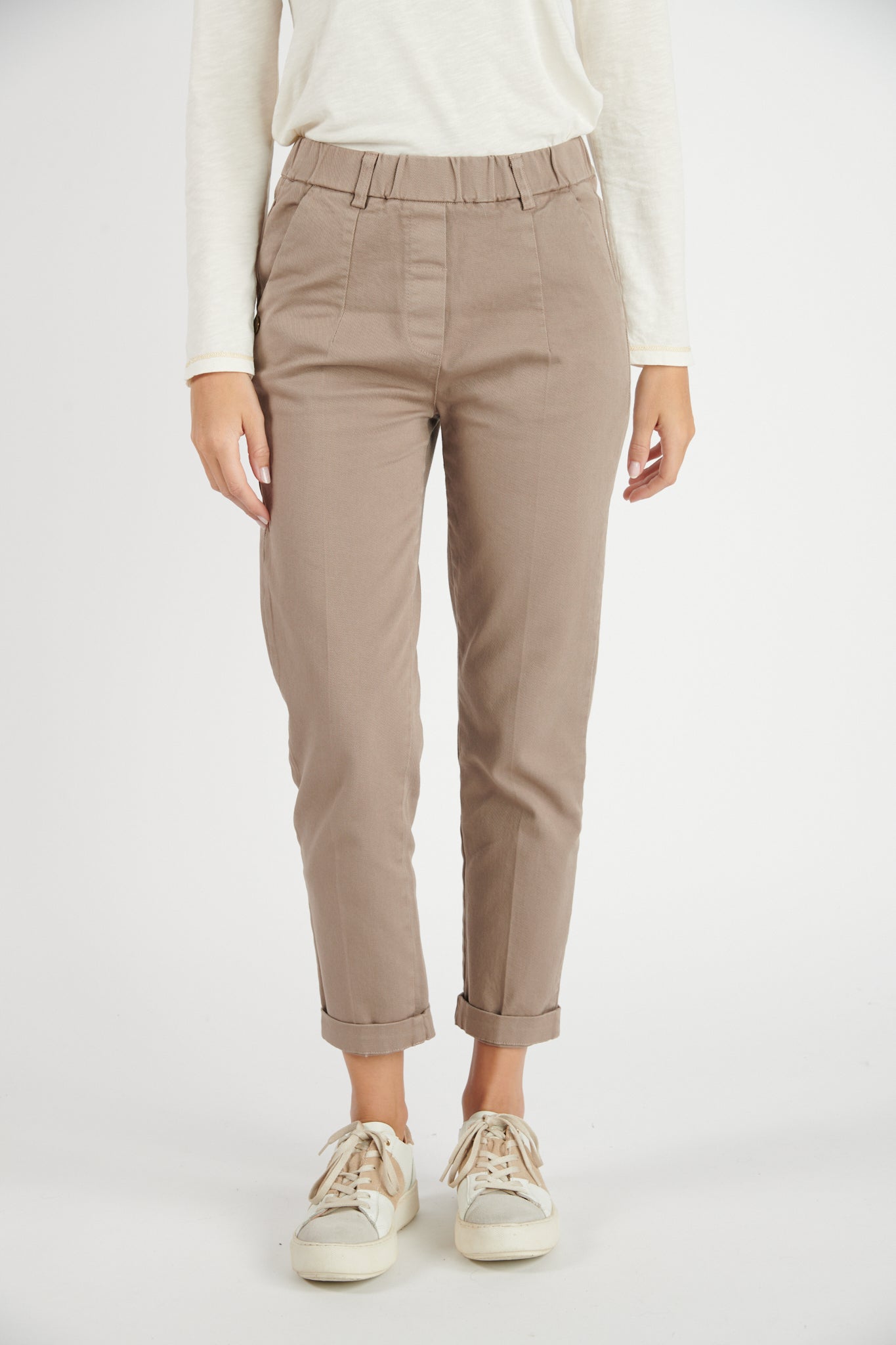 CHINO 7/8ÈME CLINT TAUPE