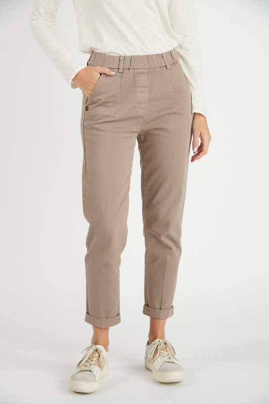 CHINO 7/8ÈME CLINT TAUPE