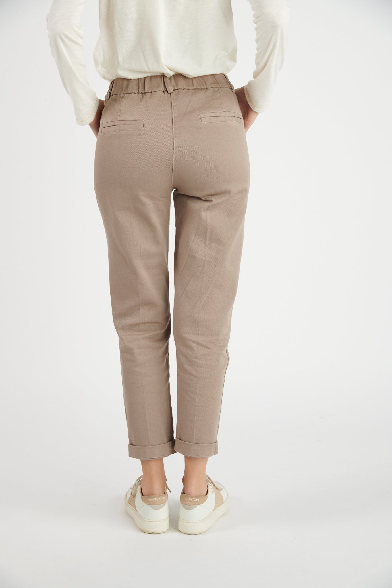 CHINO 7/8ÈME CLINT TAUPE